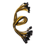 12pcs Pci-e 6pin A 6 + 2pin Divisor De Potencia Cable De