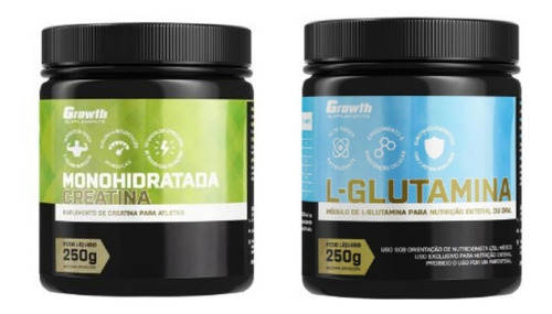 Kit - Creatina Mono (250g) + Glutamina (250g) - Growth