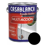 Esmalte Sintetico Convertidor Antioxido 20 Lts Casablanca Mm Color Negro Mate