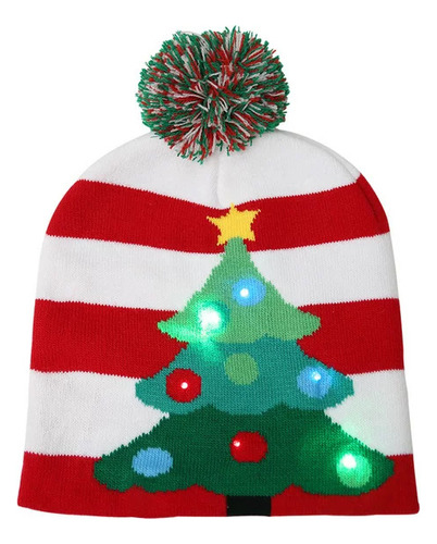 Gorro Navideño Con Luces Led Regalo Navidad Niño Y Adulto