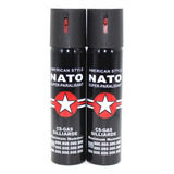 Spray De Cs Lacrimogêneo Nato 110ml + Spray De Pimenta 110ml