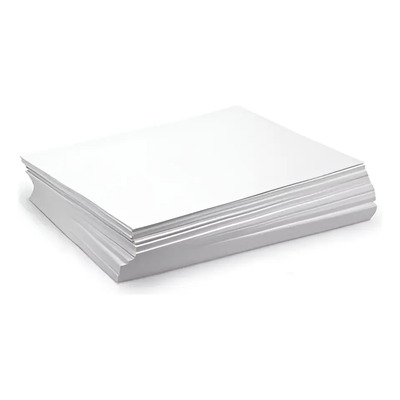 1000 Hojas Papel Couche Doble Carta 130g 2c Mate-brillo43x28 Blanco