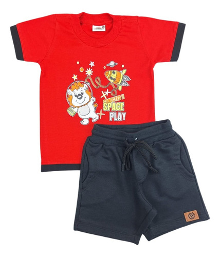 2 Conjuntos Infantil Menino Roupa De Criança Envio Imediato