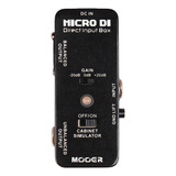 Pedal De Guitarra Mooer Micro Di Direct Box, Mdi1, Color Negro