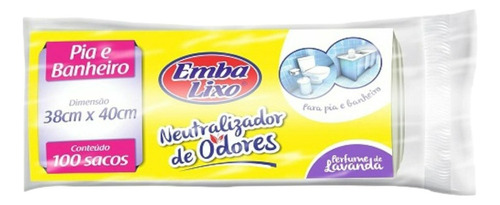 100sacos Pia Branco-banheiro Perfumado Anti-odores Lavanda
