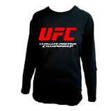 Remera Niños Manga Larga Ufc Ultimate Fighting Championship