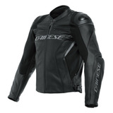 Chamarra De Piel Dainese Racing 4 Negro