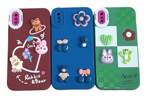 Funda Para iPhone X Xs Silicona Animada 