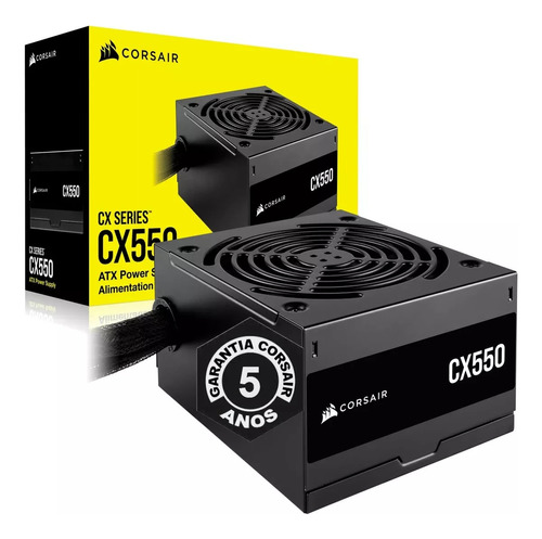 Fonte Corsair 550w Cx550 80 Plus Bronze + Com Cabo De Forca