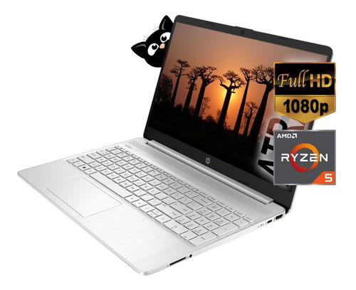 Notebook Hp Fhd 15 ( 256 Ssd + 16gb ) Amd Ryzen 5 W10 Cuo