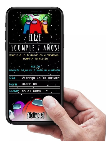 Among Us Invitación Digital Whatsapp
