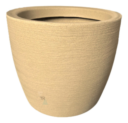 Vaso Cone Redondo Moderno Jardim Polietileno 40x50 + Adubo