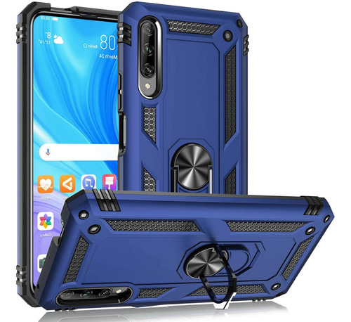 Funda Case Huawei Y9s Anillo Magnetico + Mica Cristal 21d