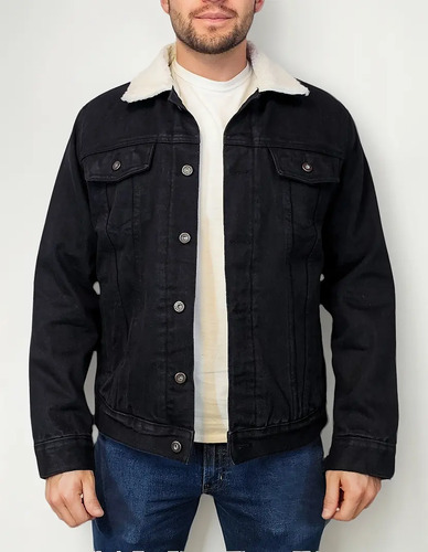 Chaqueta Denim Chamarra Mezclilla Forro Borrega Para Hombre