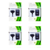 Pack 4 Kit Carga Y Juega Para Xbox 360, 4800 Mah Cable 