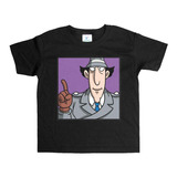 Remera Negra Adultos Inspector Gadget R130