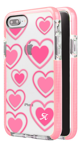 Funda Para iPhone Para Mujer Corazones Con Letra Inicial