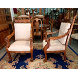 Manyantiques - Par De Sillones Coba Siglo Xix Talla Leones 