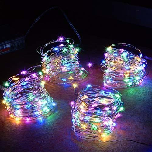 Luces Navidad Multicolores Led Operadas Por Batería