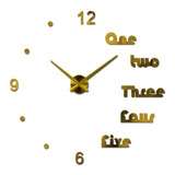 Reloj Pared Efecto 3d Adhesivo Diseño Moderno Grande 85x85cm