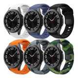 6 Correas De Silicona Para Samsung Galaxy Watch 5 Pro 4 6
