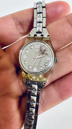 Reloj Swatch Mini Para Dama - Dial Plata