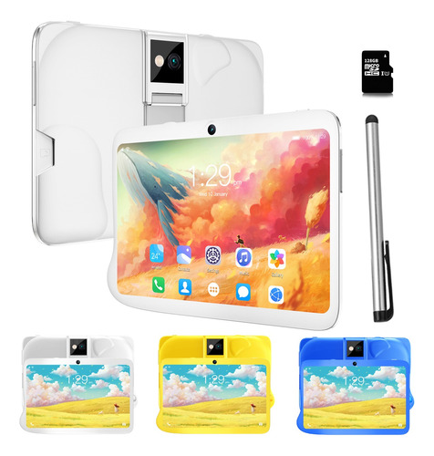 Tablet Niños Infantil Android 7'' 2gb 32gb Con 128gb Y Funda