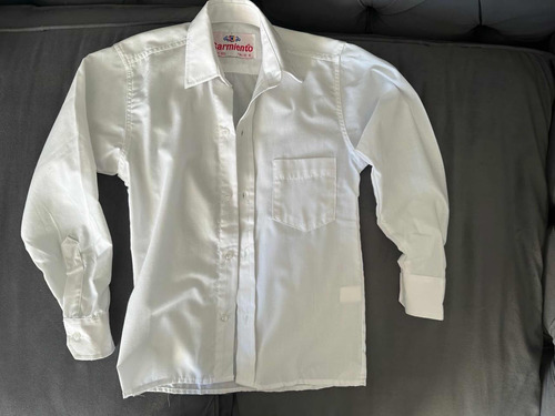 Camisa Escolar Blanca Manga Larga Talle 6