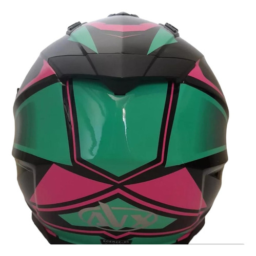 Casco Avx Fs-606 Doble Visor Ggw Glossy Fucsia T:s 55-56 -bm