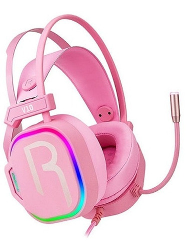 Audifono Gamer Moradi  Usb 7.1 Rosado