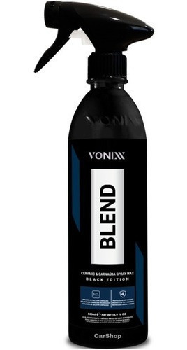 Cera Blend Black Spray Vonixx Carnaúba E Sílica 500ml C/nfe