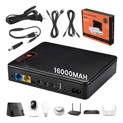 No Break Mini Ups Batería Módem 660 Min De Respaldo 16000mah | Envío gratis