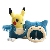 Pikachu Snorlax Plush Cosplay  Juguetes De Peluche Súper Sua