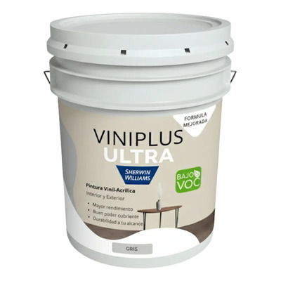 Sherwin Williams Viniplus 19 L Vini-acrílica Gris Mate | Meses sin interés
