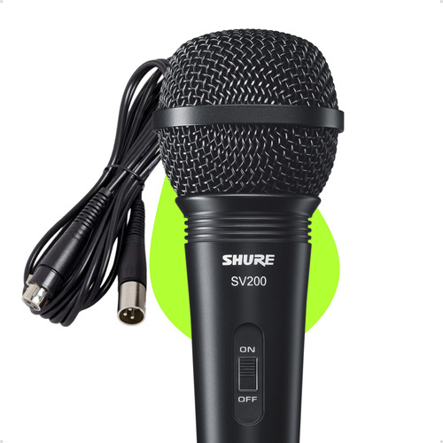 Microfone Dinâmico Shure Sv200 - Envio Em 24h
