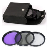 Filtro 40.5mm Kit Uv Cpl Fld + Estuche Lente Nikon Canon 