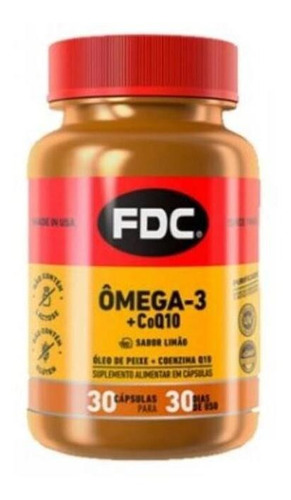 Fdc Ômega 3 + Coenzima Coq10 30 Cáp Importado Usa