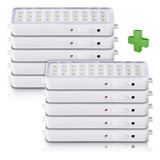 Luz De Emergencia 30 Leds 2 Potencias Recargable X 10 Unid