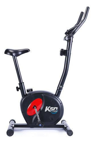 Bicicleta Fija Magnética K50 Fit21 C/puls Negro Y Rojo