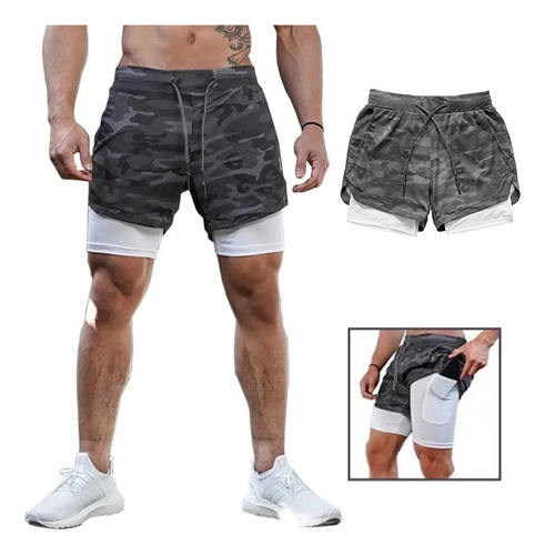 Bermudas Para Hombre, Pantalones Cortos Para Correr, Con Bol