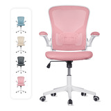 Silla Oficina Cosmo, Ejecutiva De Escritorio Ergonómica Color Rosa