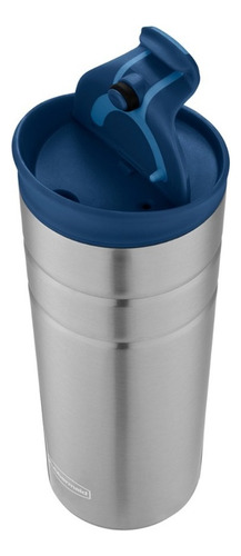 Vaso Termico Rubbermaid Cierre Seguro 473ml Azul Flip Lid