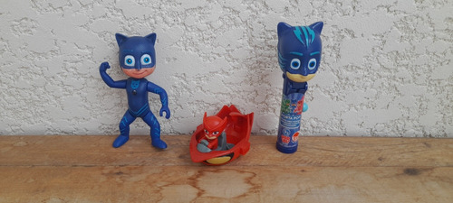 Action Figure Pj Masks Lote De 3 Unidades