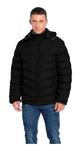 Campera Hombre Impermeable Capucha Desmontable Inflada New