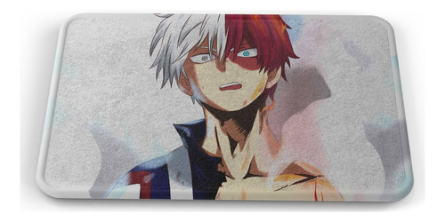 Tapete My Hero Academia Shoto Cara Baño Lavable 50x80cm