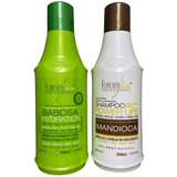 Kit Shampoo Mandioca E Babosa 300 Ml Forever Liss