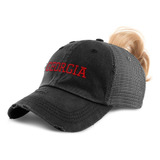 Gorra De Cola De Caballo Para Mujer Georgia State America Ee