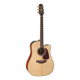 Guitarra Acústica Takamine Pro Series 4 P4dc Para Diestros Natural Brillante