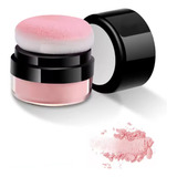 Blusher De Almofada De Maquiagem Com Veludo De Longa Duração