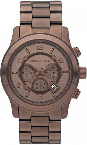 Reloj Michael Kors Mk8204 Runway Cronógrafo Bronce Acero Ino